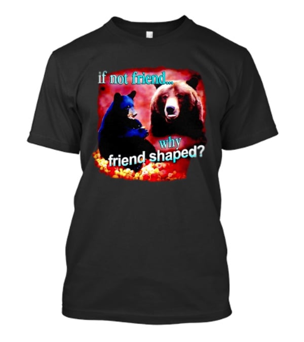 If Not Friend Why Friend Shaped Bear With Two Bears T-Shirt