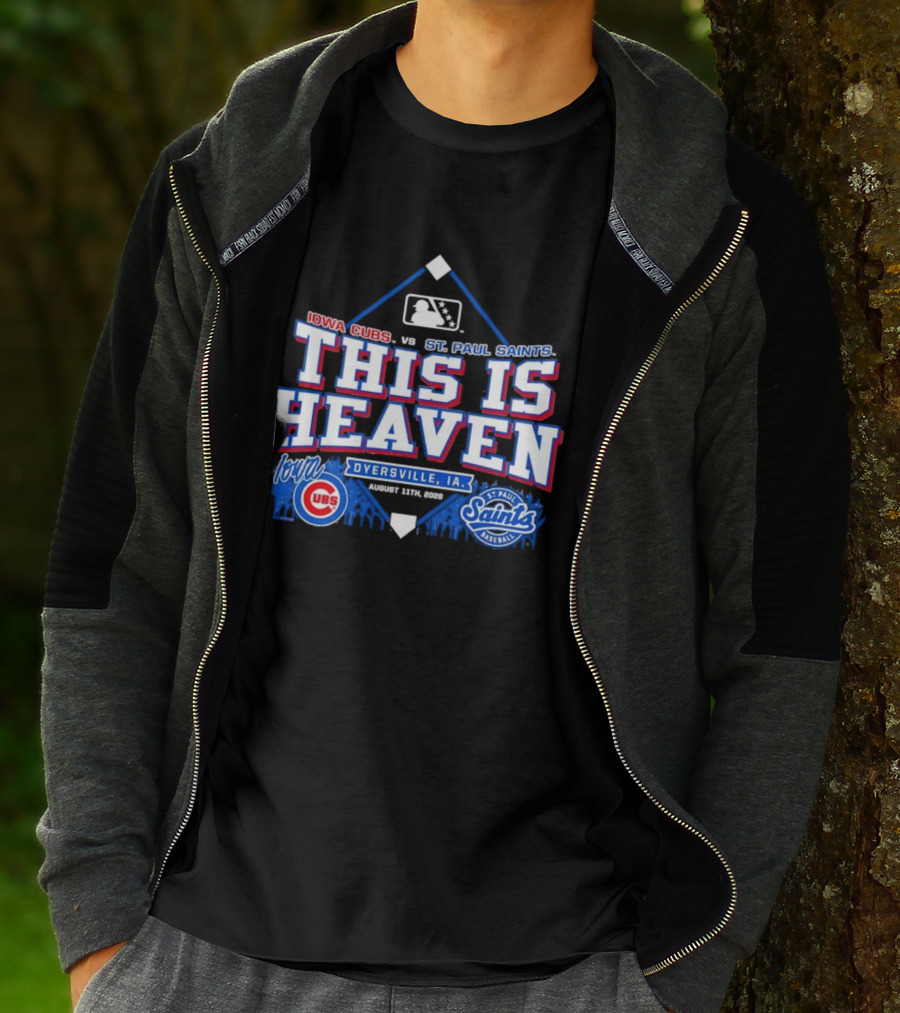 Iowa Cubs Vs St. Paul Saints Dyersville IA This Is Heaven August 2023 T-Shirt