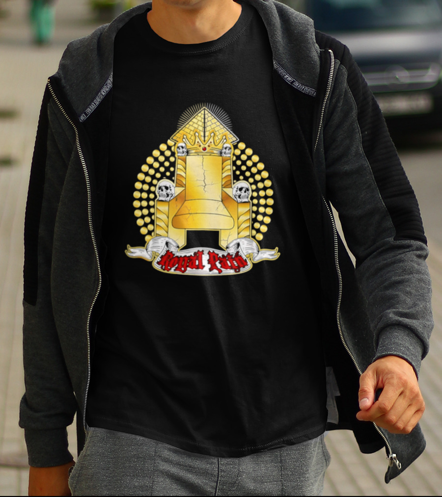 Kyng Wrestling Royal Throne And Crown Design Royal Pain T-Shirt