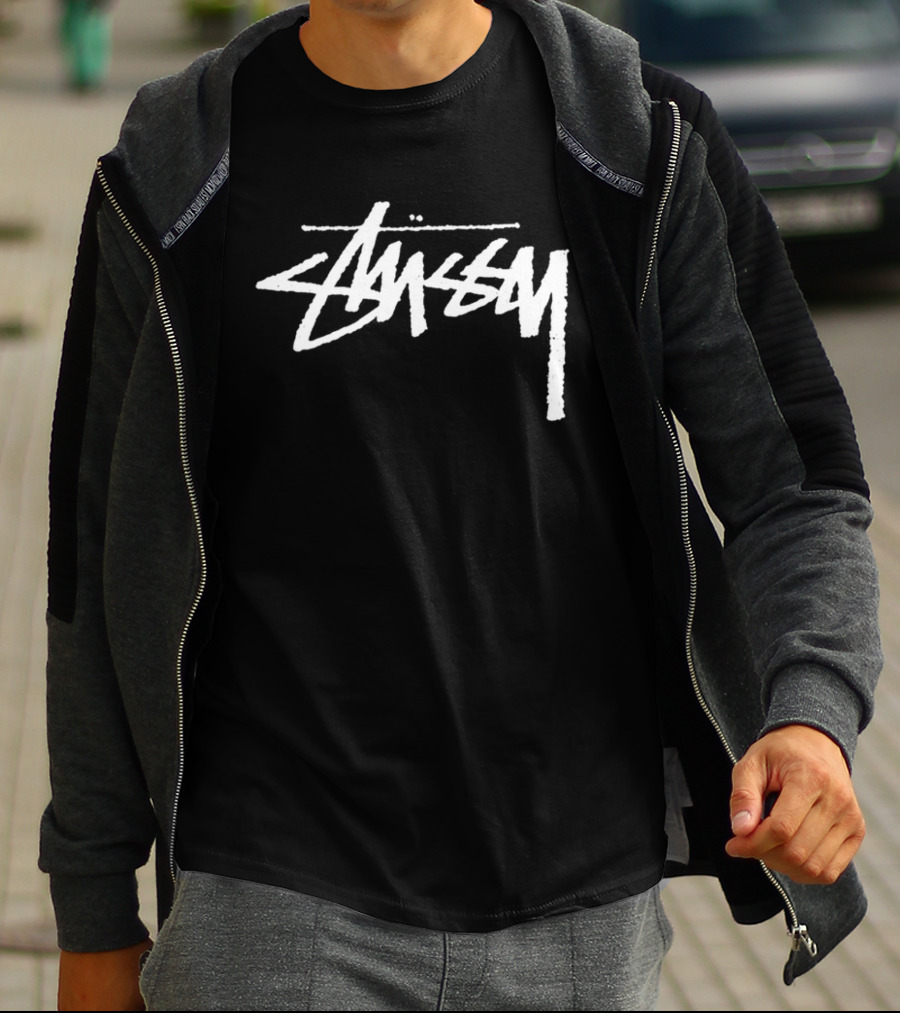 Stussy Yin Yang Pigment Dyed Retro Style Streetwear T-Shirt