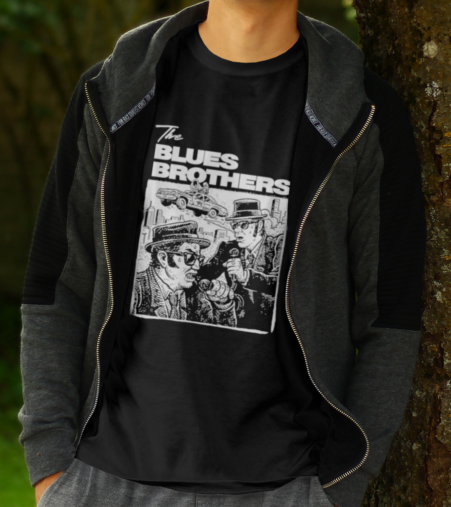 The Blues Brothers John Belushi Dan Aykroyd Classic Movie Scene Iconic Moment T-Shirt