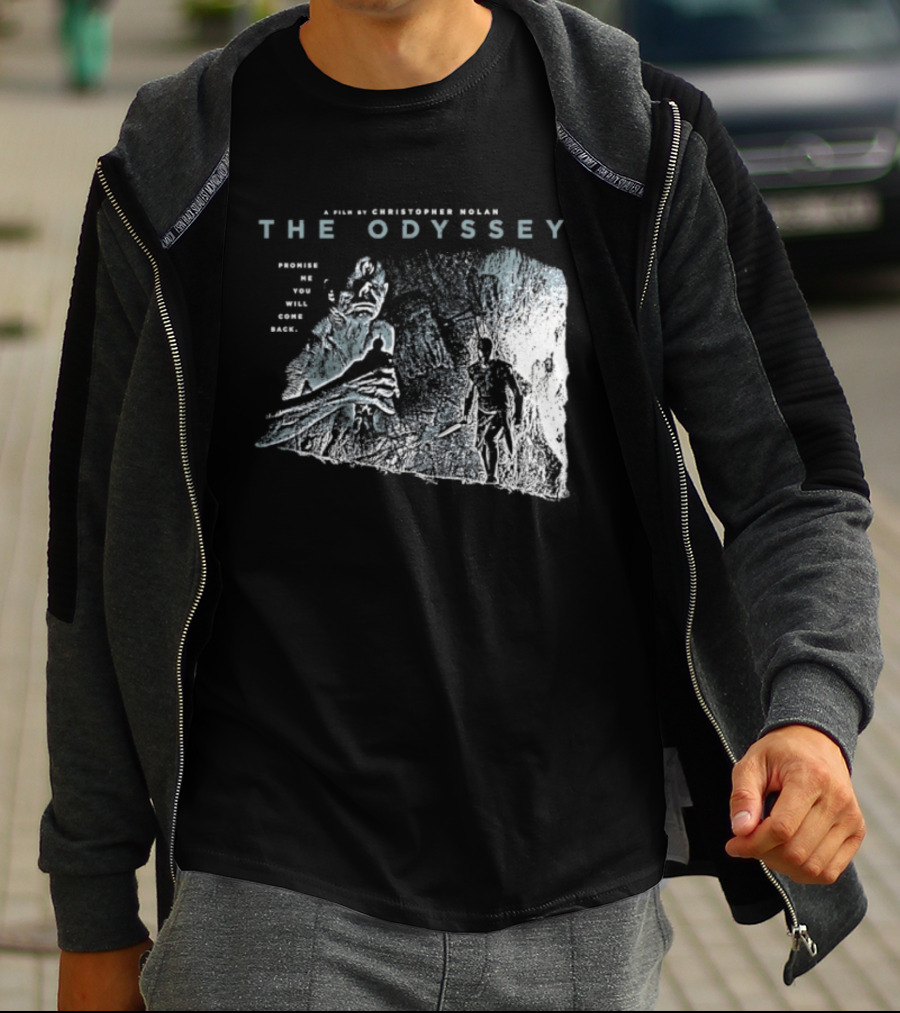 The Odyssey Christopher Nolan Promise Me You Will Come Back Greek Mythology T-Shirt