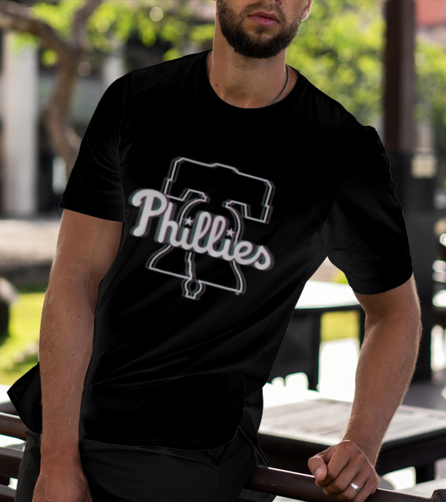 Philadelphia Phillies Bell Glitch T-Shirt