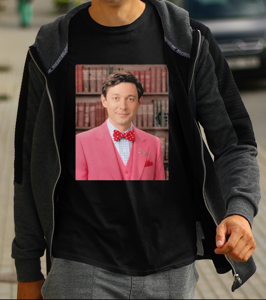 Pinky Herman Jon Ossoff Bow Tie Suit T-Shirt