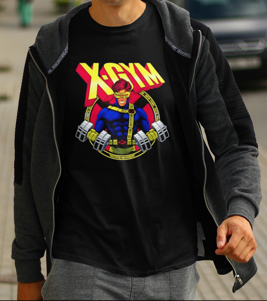 X Gym Cyclops Xavier's School New York Mutatis Mutandis Estd 1963 T-Shirt