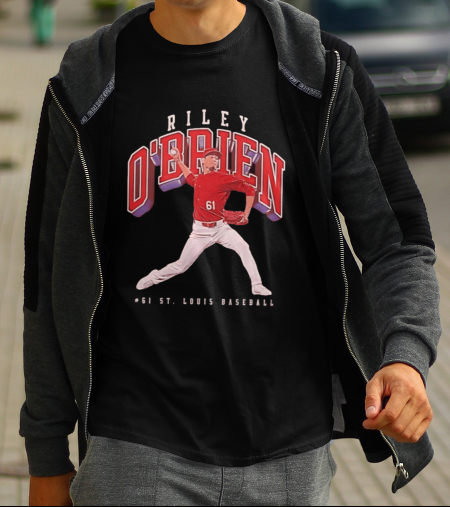 Riley O'Brien 61 Baseball 2026 St. Louis Collegiate T-Shirt