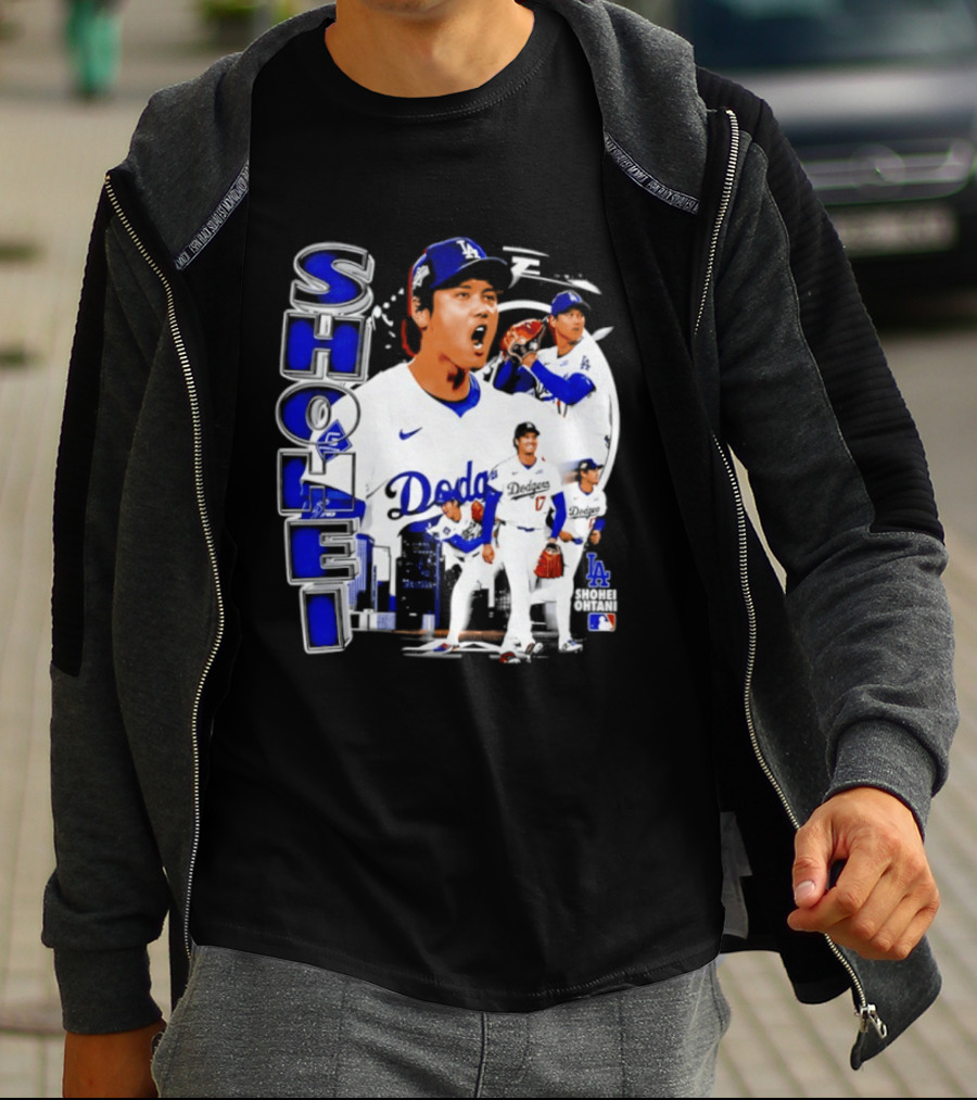 Shohei Ohtani Los Angeles Dodgers MLB 2026 Dodgers Collage T-Shirt