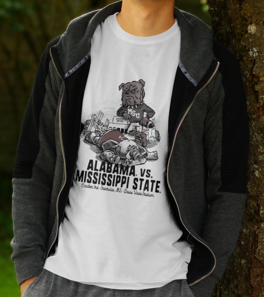 Alabama Vs Mississippi State October 3rd Starkville MS Davis Wade Stadium MSU T-Shirt