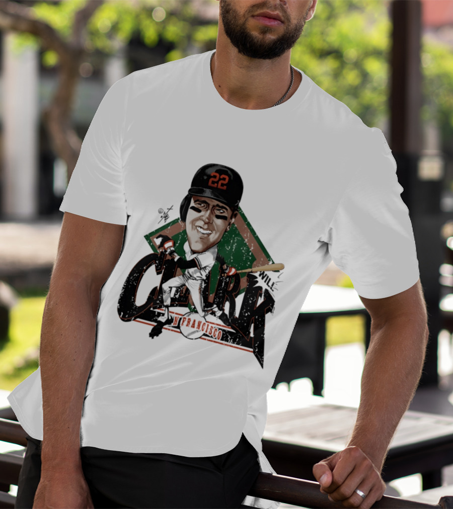 Will Clark San Francisco Giants 22 Bruce Stark Caricature T-Shirt