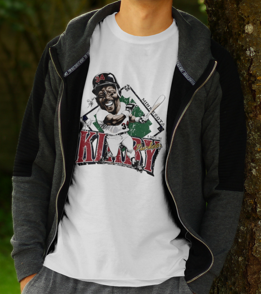 Kirby Puckett Minnesota Twins Bruce Stark Caricature Vintage Sports T-Shirt