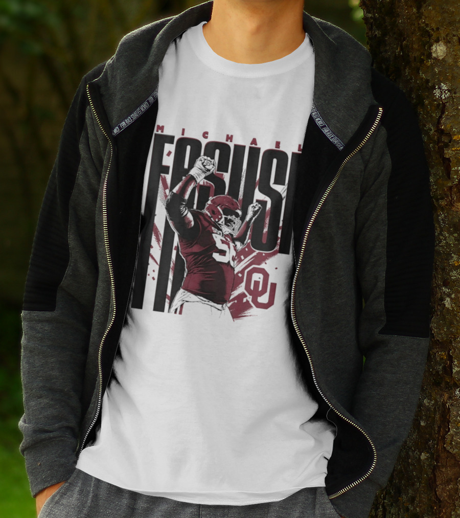 Michael Fasusi Oklahoma Sooners Football NCAA Player OU T-Shirt