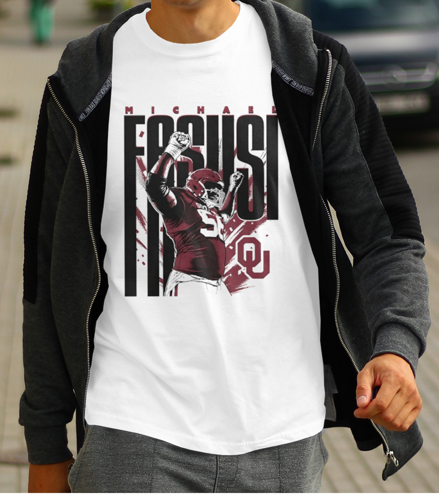 Michael Fasusi Oklahoma Sooners Football NCAA Player OU T-Shirt