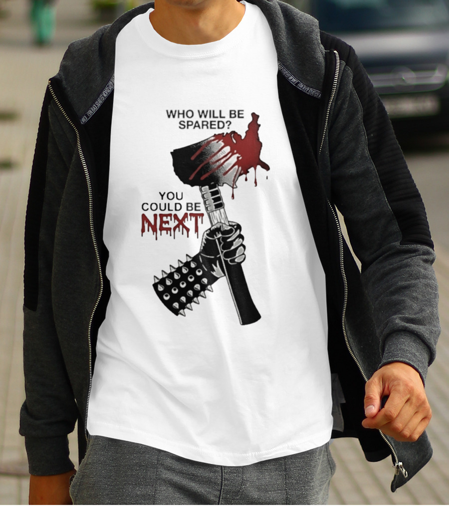 United States Map Axe Who Will Be Spared You Could Be Next T-Shirt