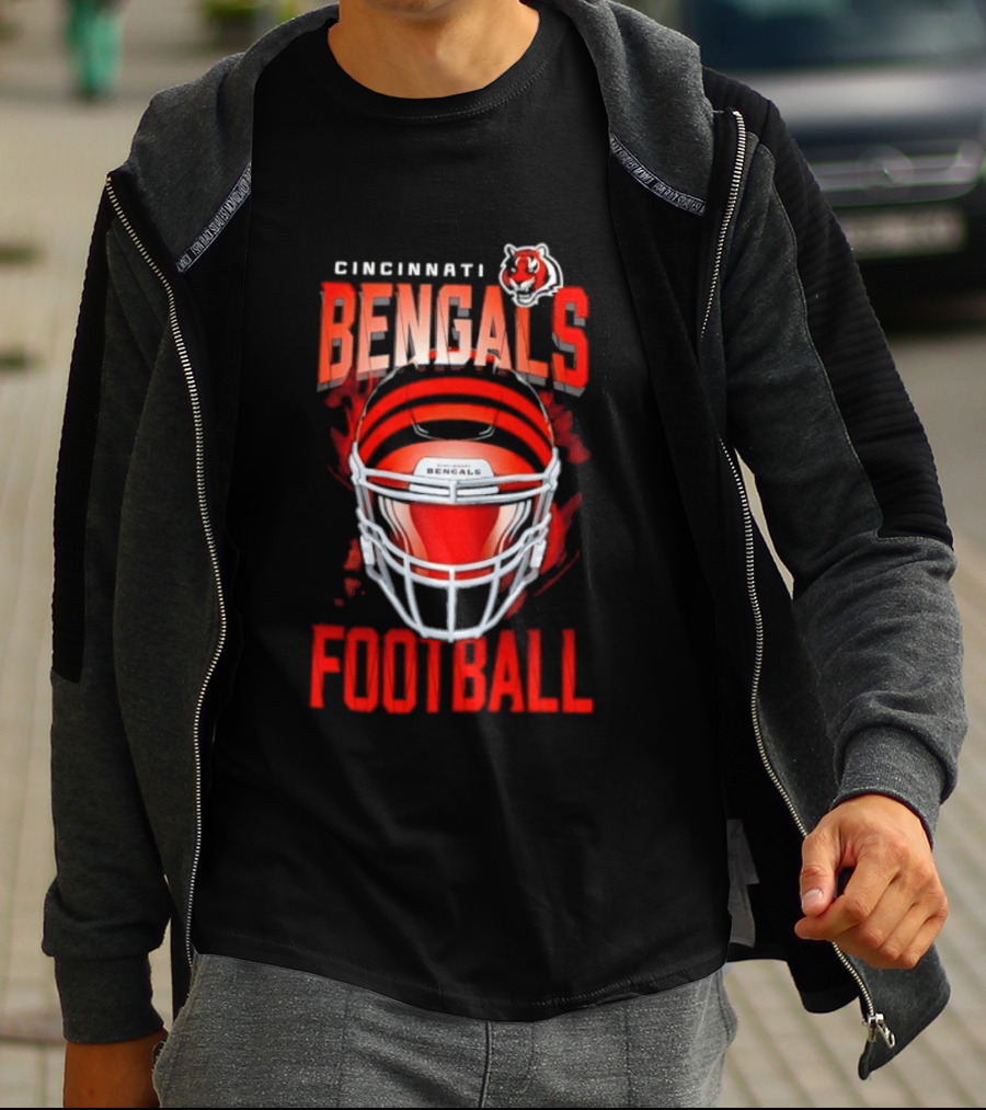 Cincinnati Bengals Football Helmet 2026 Season Bengals Tiger T-Shirt