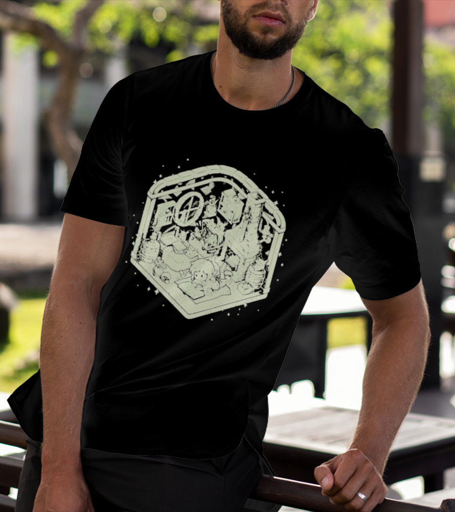 Cozy Hero's Hideout Avengers Room Isometric T-Shirt