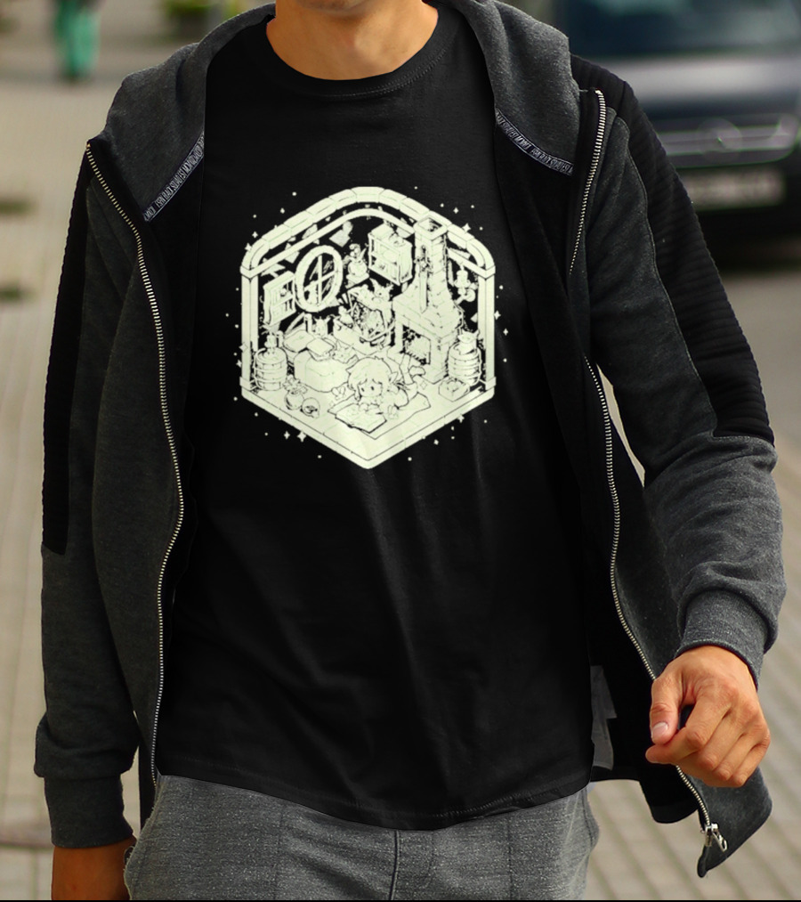 Cozy Hero's Hideout Avengers Room Isometric T-Shirt