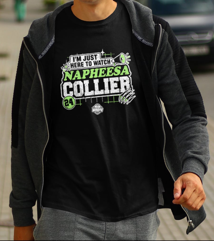 I'm Just Here To Napheesa Collier 24 Minnesota Lynx WNBA T-Shirt