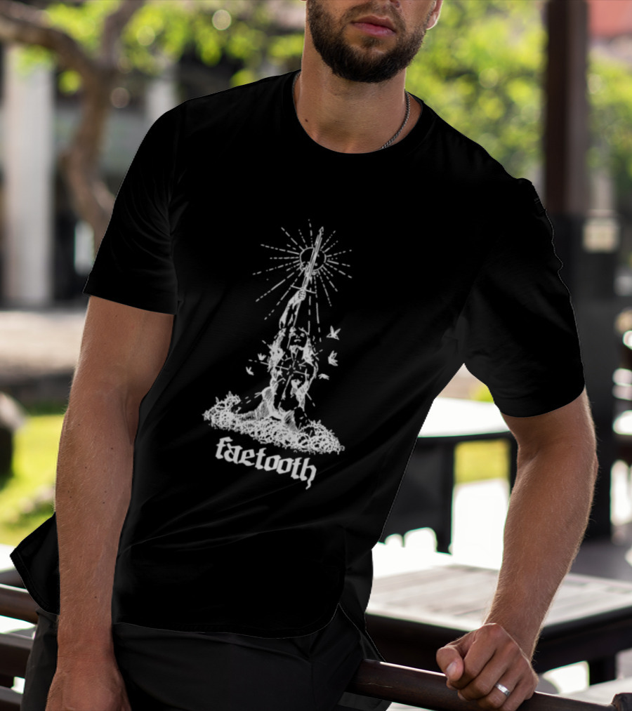 Faetooth Ethereal Sword And Vine Metal Band Doomgaze T-Shirt