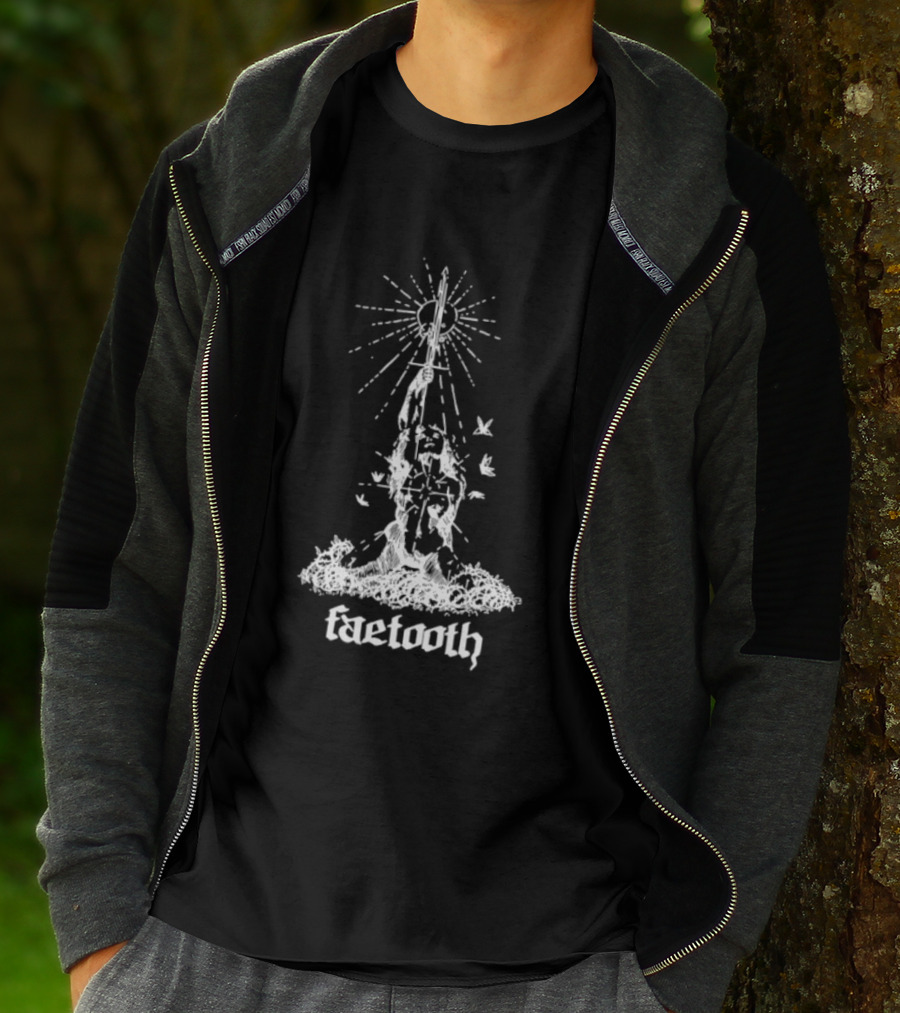 Faetooth Ethereal Sword And Vine Metal Band Doomgaze T-Shirt