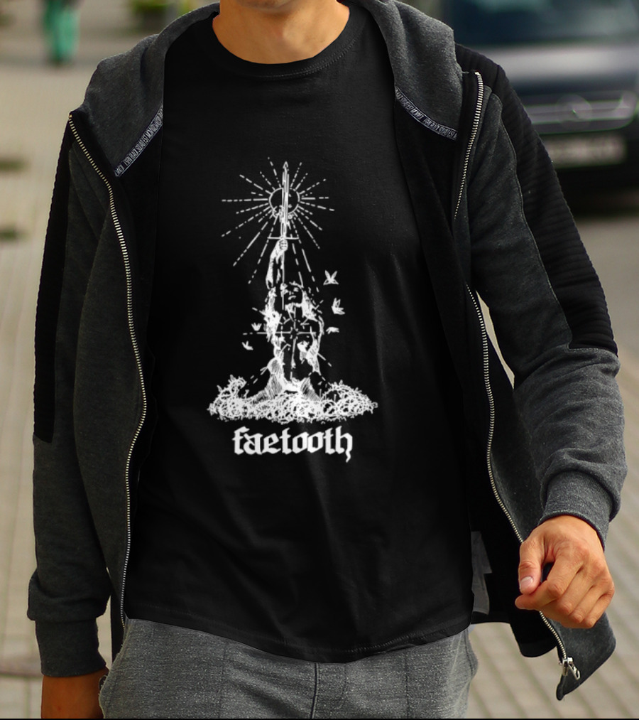 Faetooth Ethereal Sword And Vine Metal Band Doomgaze T-Shirt