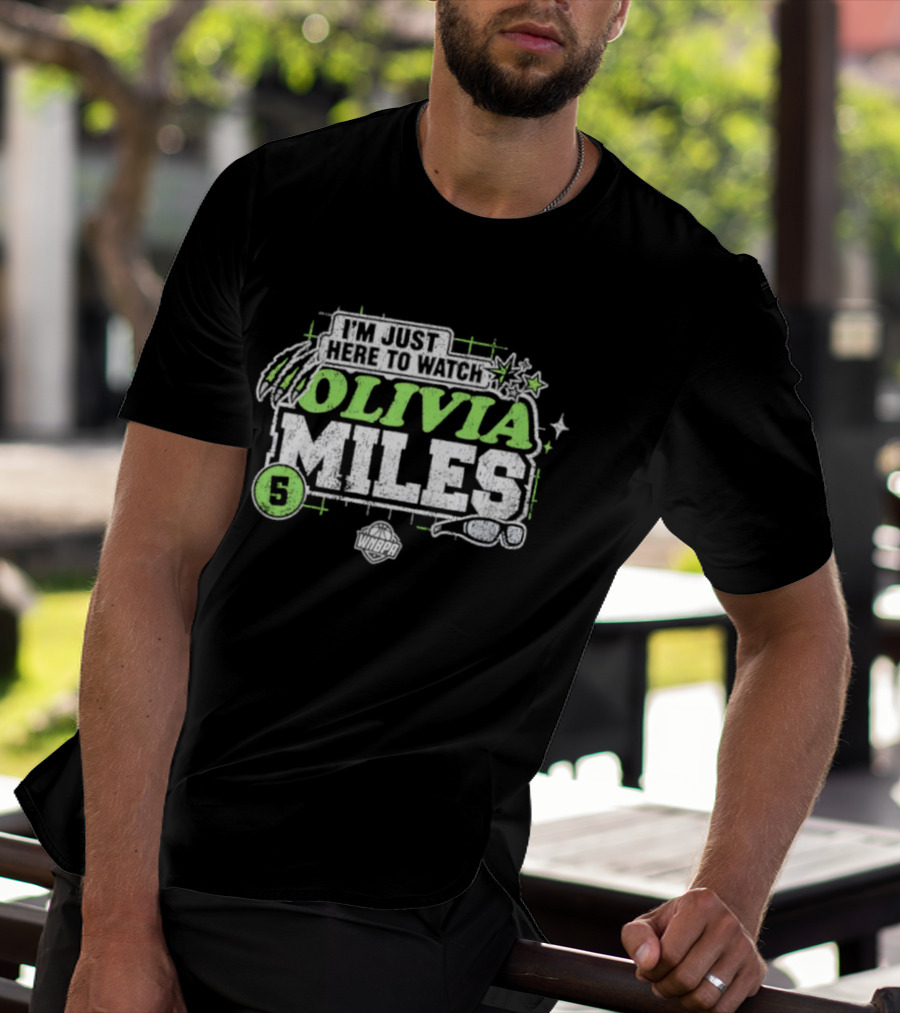 I'm Just Here To Olivia Miles 5 Minnesota Lynx WNBA T-Shirt