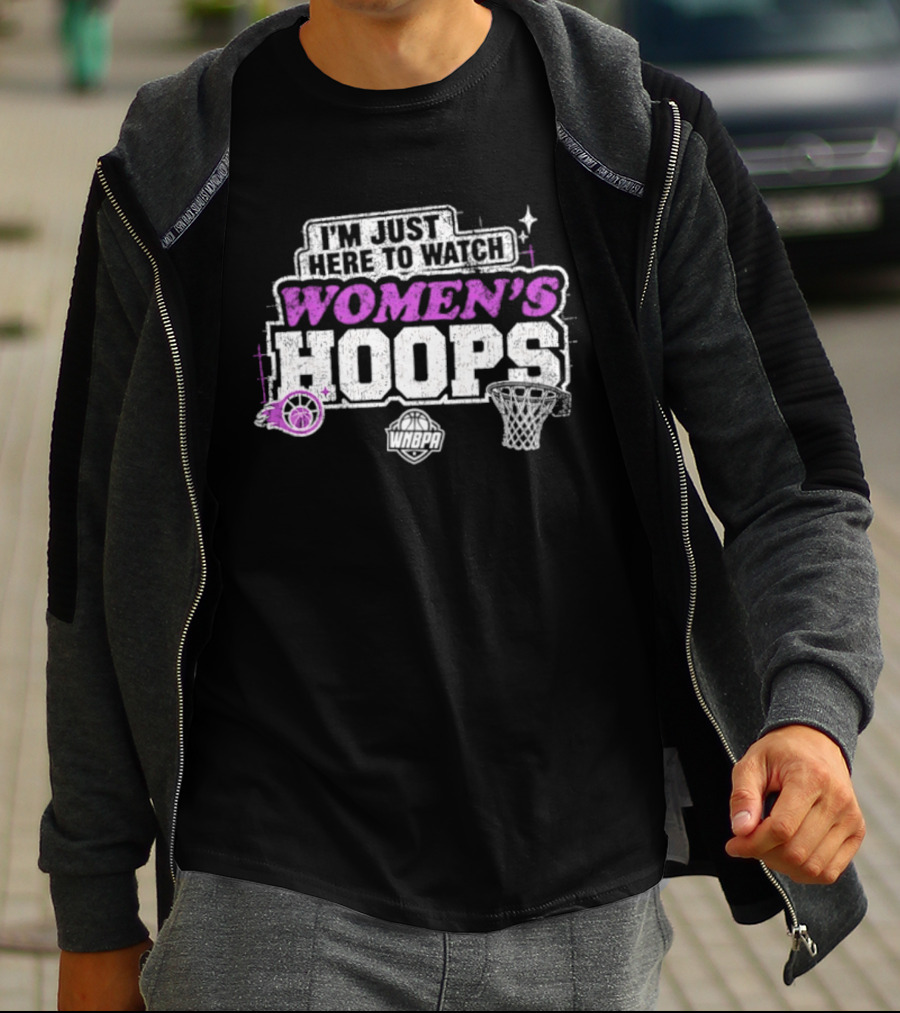 I'm Just Here To Women's Hoops Basketball 2026 T-Shirt