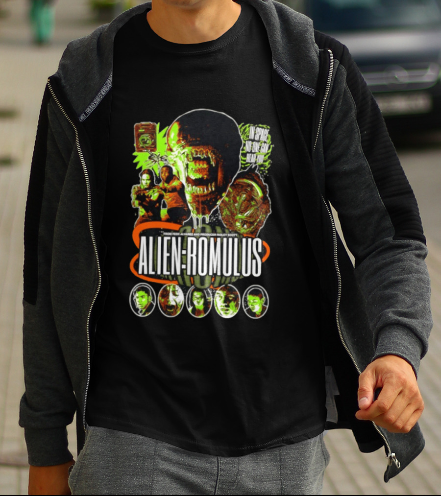Alien Romulus Horror In Space No One Can Hear You T-Shirt
