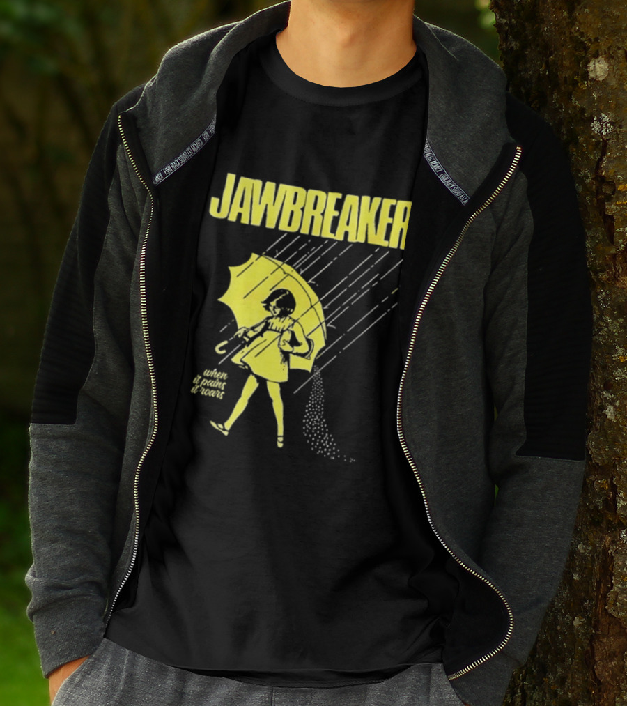 Jawbreaker When It Pains It Roars 2025 Japan Autumn Umbrella Girl T-Shirt