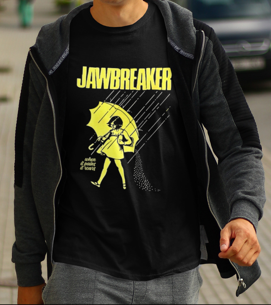Jawbreaker When It Pains It Roars 2025 Japan Autumn Umbrella Girl T-Shirt