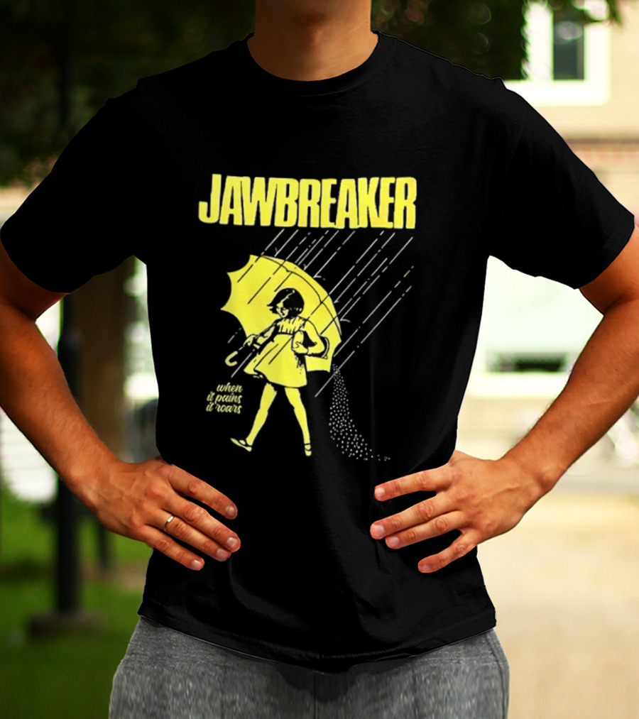 Jawbreaker When It Pains It Roars 2025 Japan Autumn Umbrella Girl T-Shirt