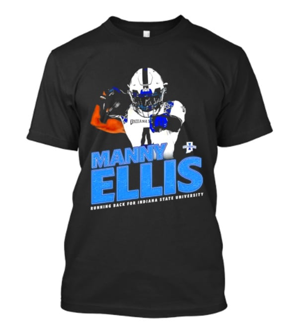 Manny Ellis Indiana State University Football Running Back T-Shirt