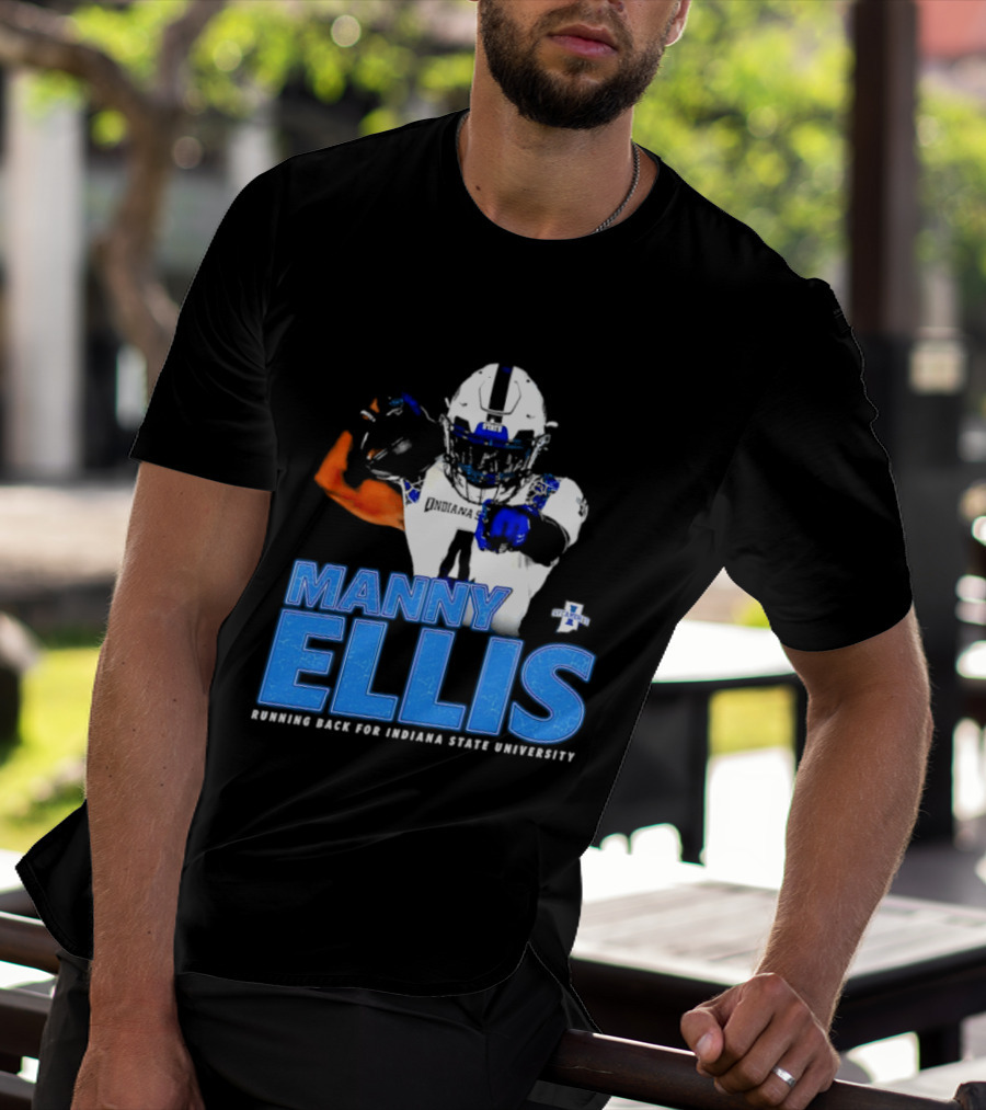Manny Ellis Indiana State University Football Running Back T-Shirt