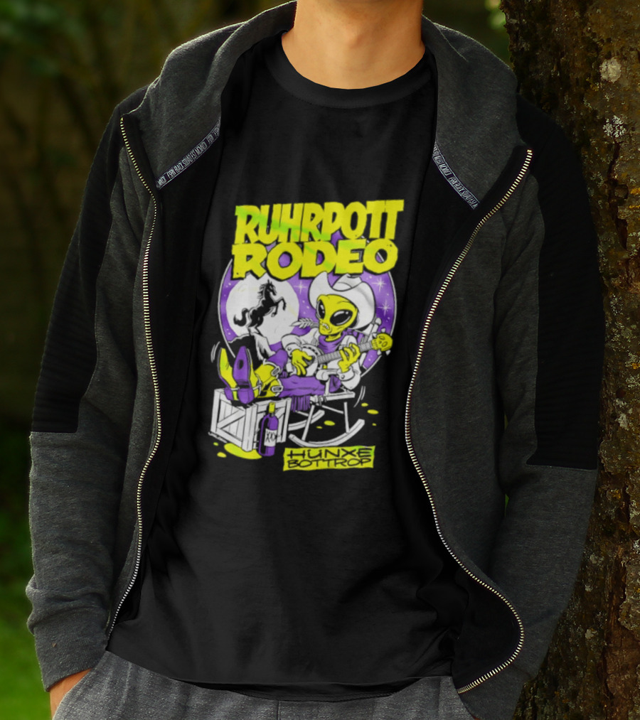 Ruhrpott Rodeo Hunxe Bottrop Extraterrestrial Banjo Player T-Shirt