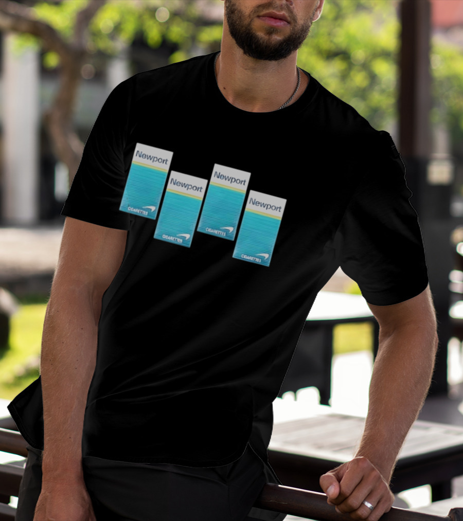 Newport Menthol Cigarettes Iconic Tobacco Packs T-Shirt