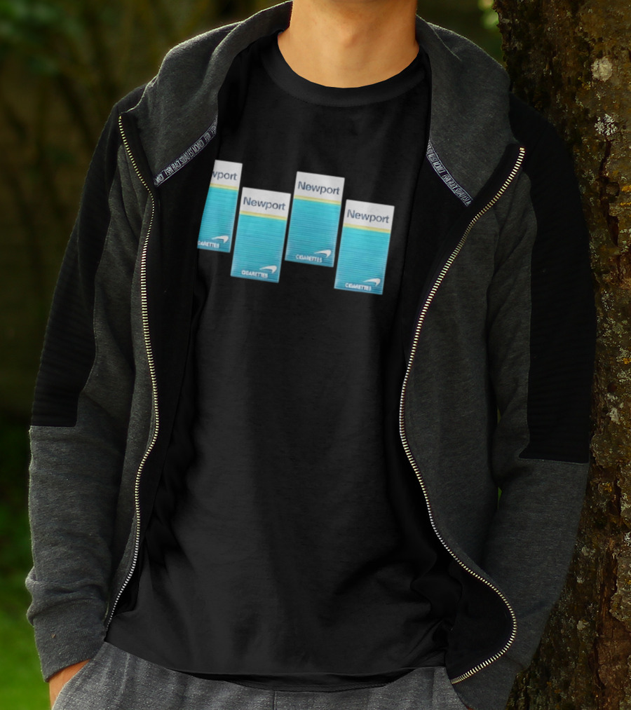 Newport Menthol Cigarettes Iconic Tobacco Packs T-Shirt