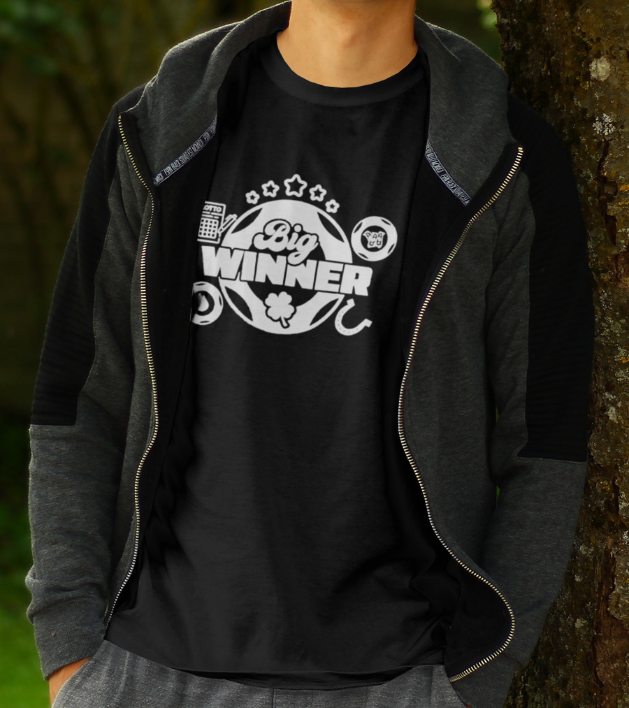 SC Education Lottery Big Winner Horseshoe Clover Luck T-Shirt