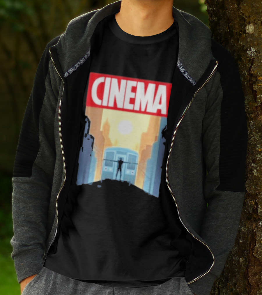 Screencrush Cinema Spidey Subway Sunset Scene T-Shirt