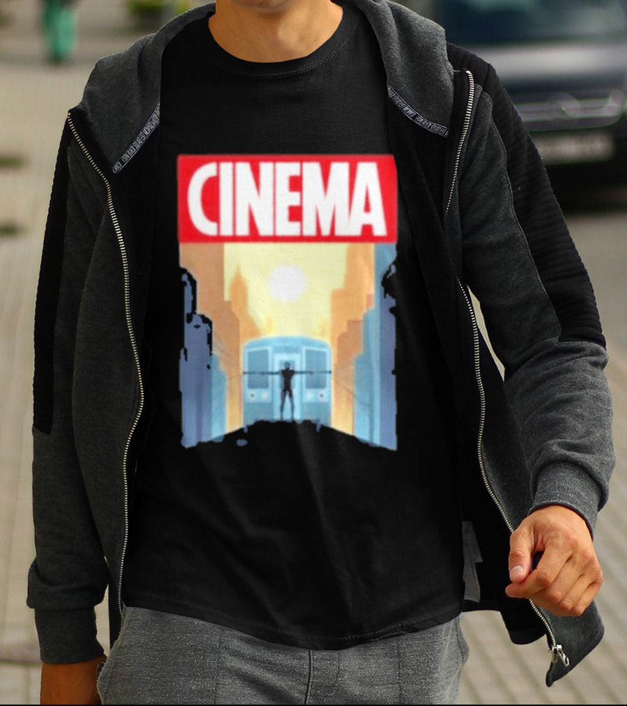 Screencrush Cinema Spidey Subway Sunset Scene T-Shirt