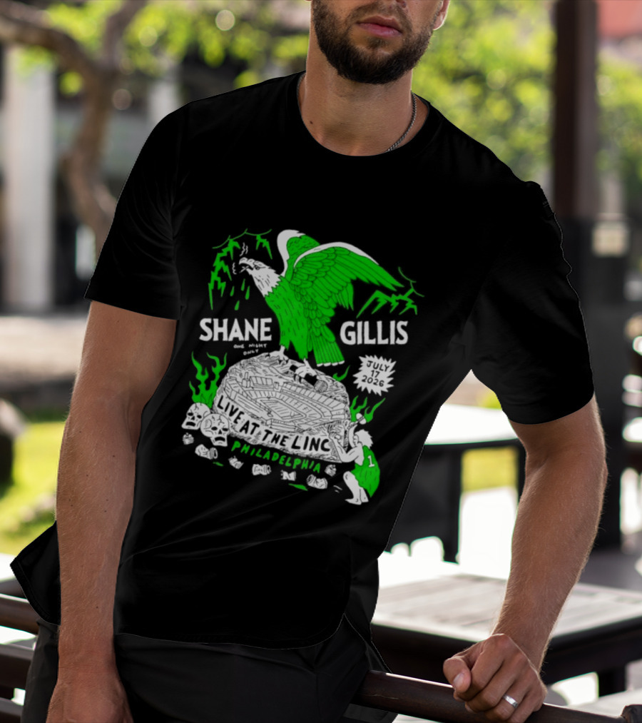 Shane Gillis Live At The Linc Philadelphia July 17 2026 Eagle T-Shirt