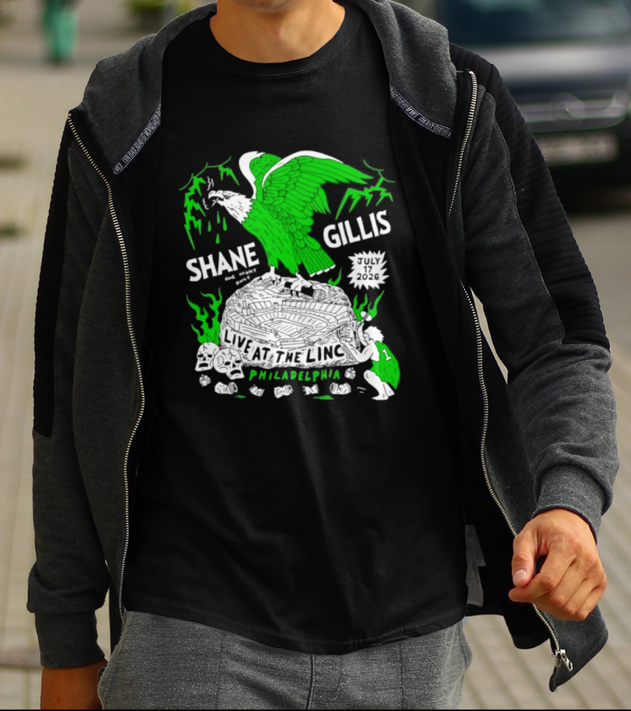 Shane Gillis Live At The Linc Philadelphia July 17 2026 Eagle T-Shirt