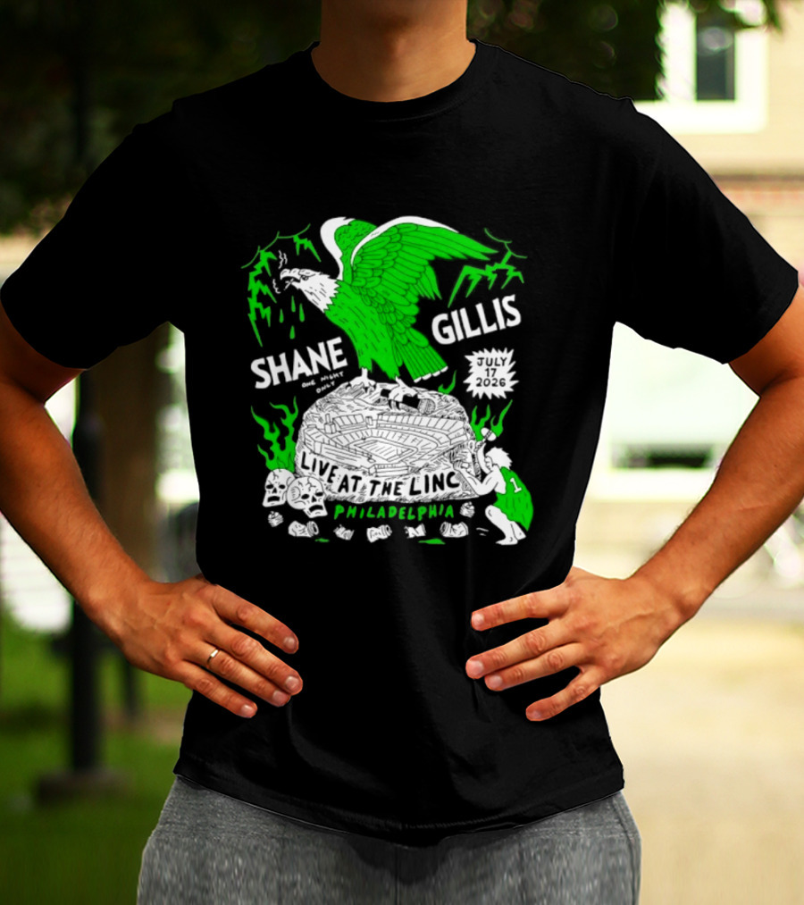 Shane Gillis Live At The Linc Philadelphia July 17 2026 Eagle T-Shirt