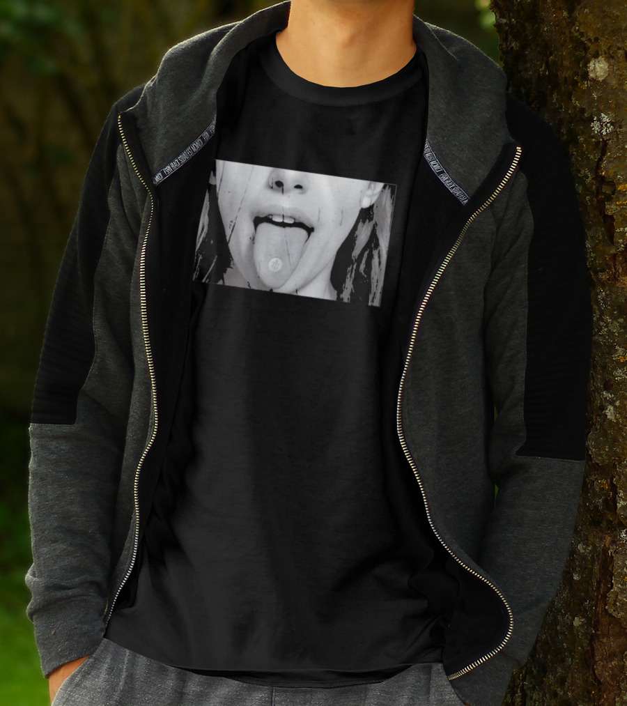 Ouija Macc Sunken Church Omen Acid Tab Tongue T-Shirt