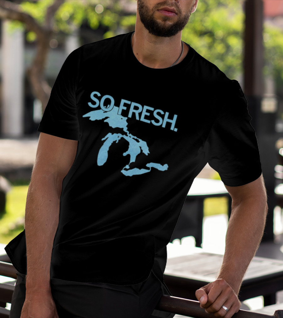So Fresh Great Lakes Map T-Shirt