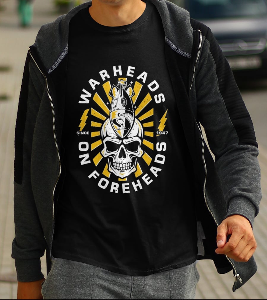 Warheads On Foreheads Skull Bomb Design Since 1947 T-Shirt