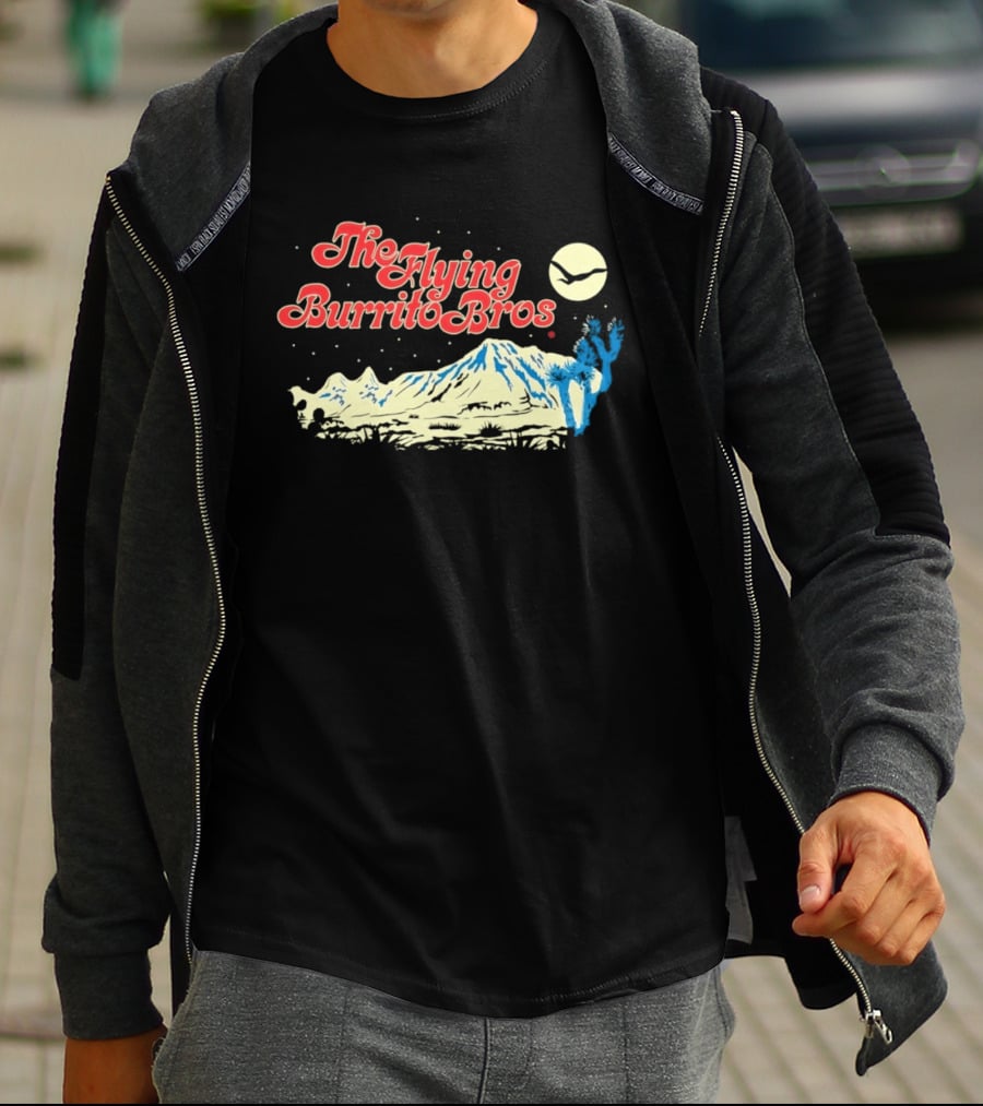 The Flying Burrito Bros Desert Moon Cactus Band T-Shirt