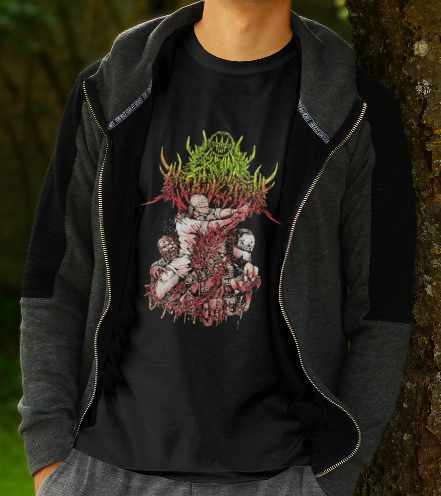 Police Brutality Zombie Death Metal Gore T-Shirt