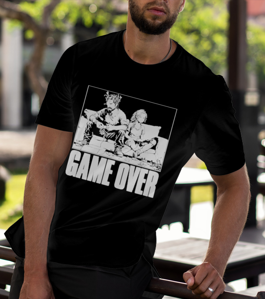 The Reel Rejects TLOU Game Over Couch Scene T-Shirt