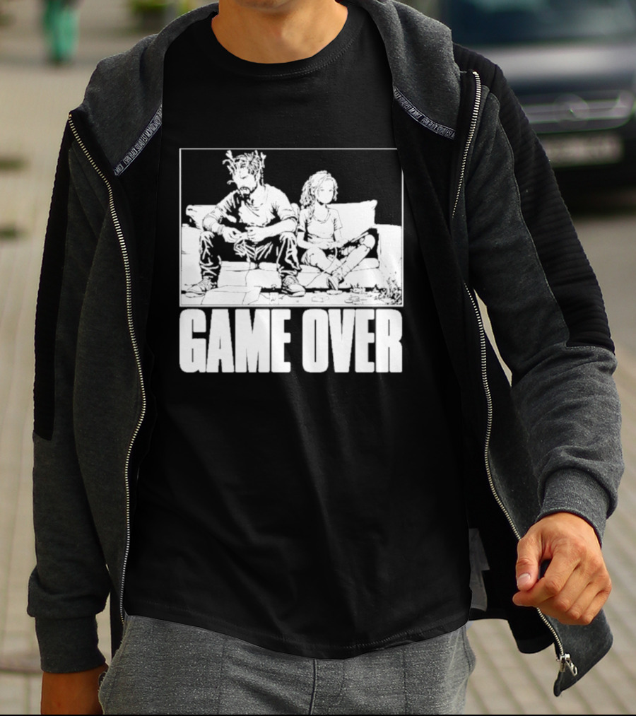 The Reel Rejects TLOU Game Over Couch Scene T-Shirt