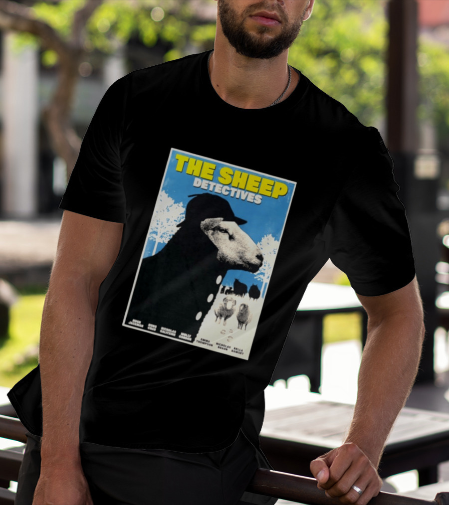 The Sheep Detectives Hugh Jackman Hong Chau Nicholas Galitzine Molly Gordon Emma Thompson Nicholas Braun Bella Ramsey T-Shirt