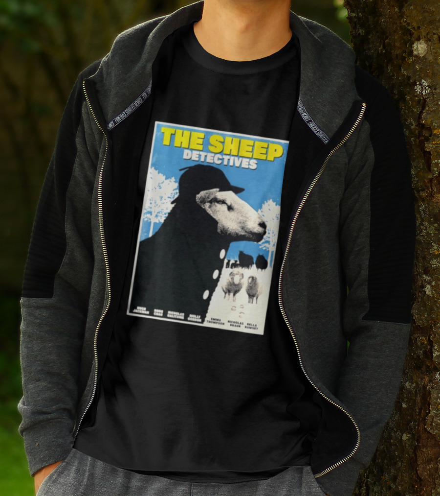 The Sheep Detectives Hugh Jackman Hong Chau Nicholas Galitzine Molly Gordon Emma Thompson Nicholas Braun Bella Ramsey T-Shirt